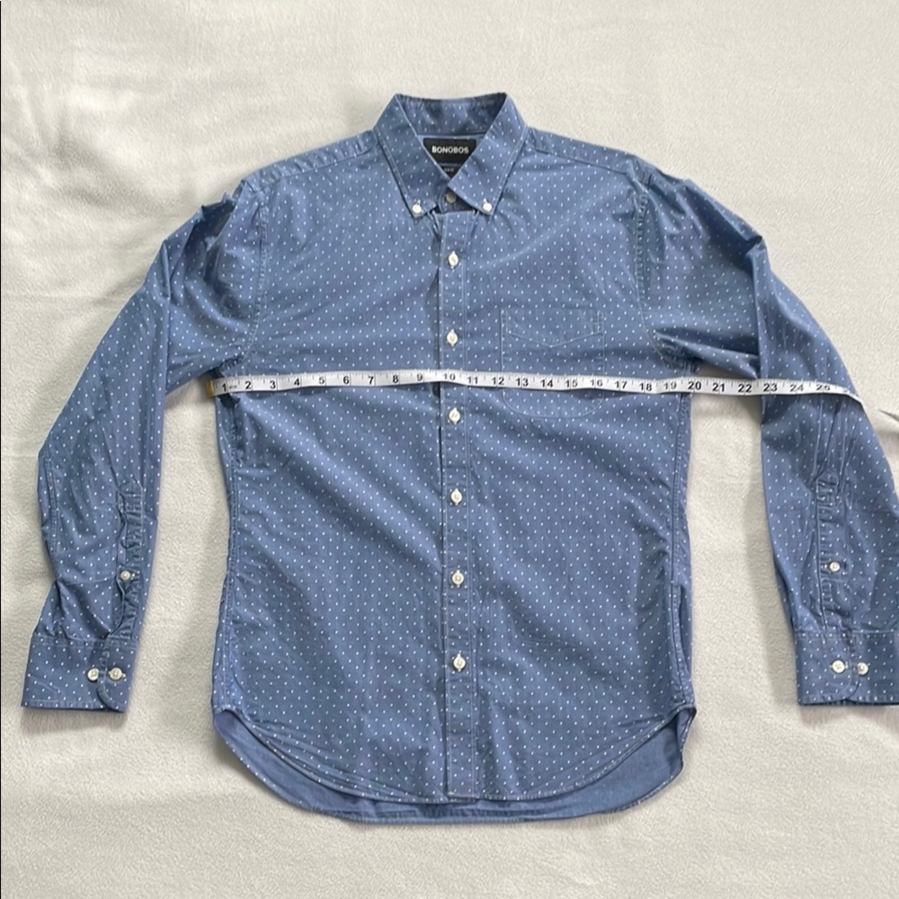 Bonobos - Slim Blue Casual Button Down Shirt - Small